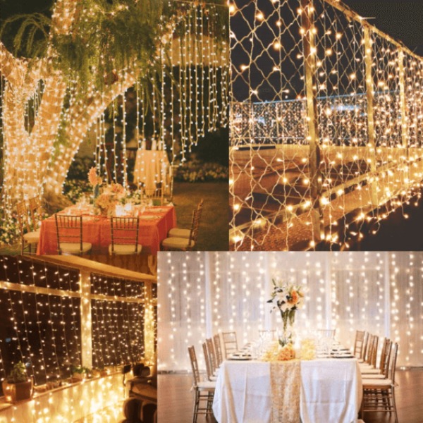 Location rideaux lumineux LED 3x3m pour mariage // JOLI JOUR