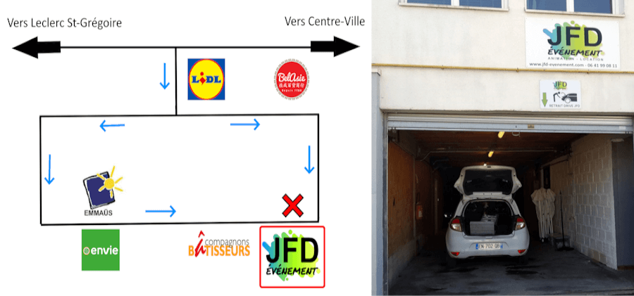 Plan du local JFD Rennes